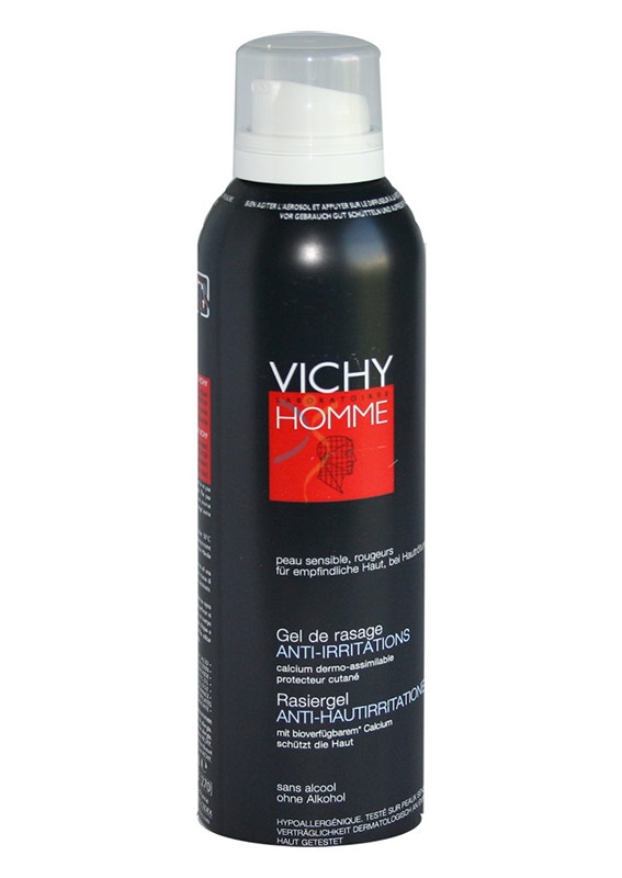 Vichy Linea Homme Gel da Barba Anti-Irritazioni Uomo Pelli Sensibili 200 ml