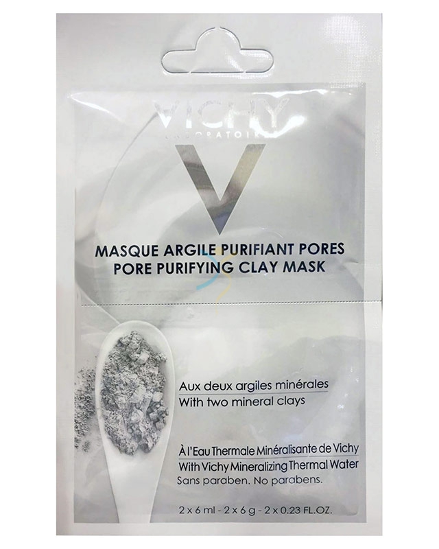 Vichy Linea Mineral Mask Maschera Minerale Purificante Pelle Mista Grassa 2x6ml