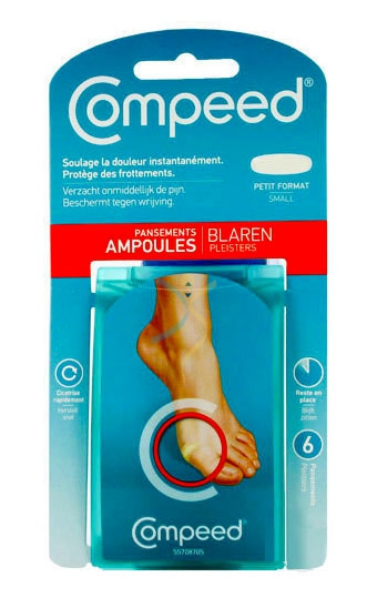 Compeed Linea Protezione Guarigione Vesciche 6 Cerotti Small per Piede