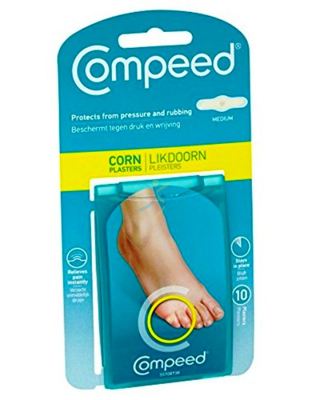 Compeed Linea Cura delle Mani e dei Piedi 10 Cerotti Medi per Calli