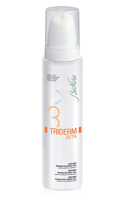 BioNike Triderm Linea Zeta Mousse Lenitiva Protettiva 10% Ossido di Zinco 100 ml