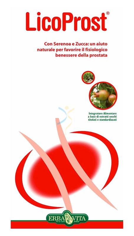 Erba Vita Linea Benessere Uomo Licoprost Integratore Alimentare 60 Capsule