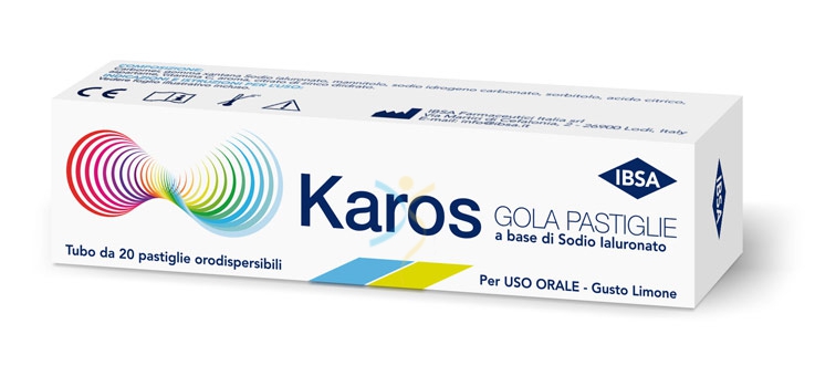 IBSA Linea Benessere Gola Karos Gola Integratore 20 Pastiglie Orodispersibili