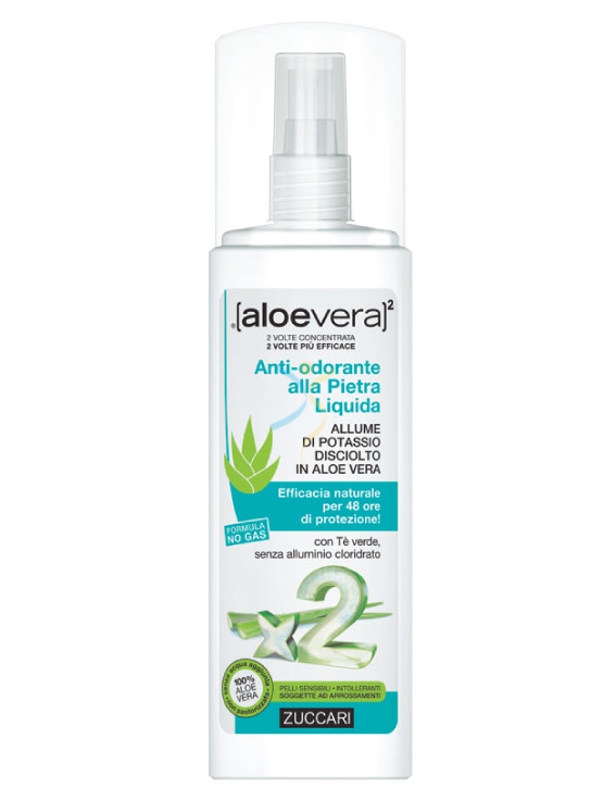Zuccari Linea aloevera2 Antiodorante alla Pietra Liquida Allume Potassio 100 ml