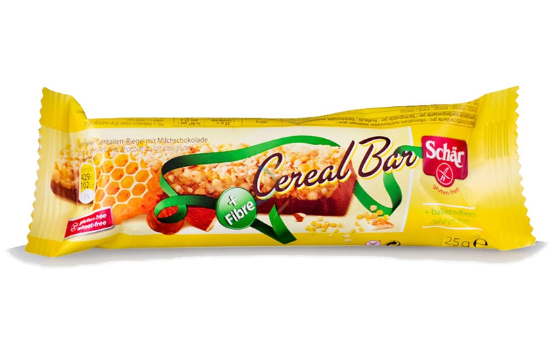 Schar Linea Dolci e Biscotti Cereal Bar Barretta Croccante con Fibre 25 g