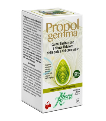 Aboca Linea Dispositivi Medici Gola Propol Gemma 45Compresse Orosolubili Bambini