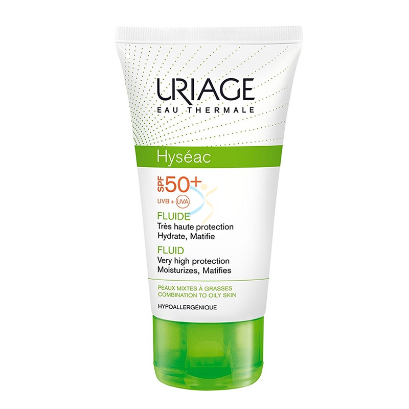 Uriage Linea Pelle Grassa Hyseac SPF50+ Fluido Solare Opacizzante Viso 50 ml