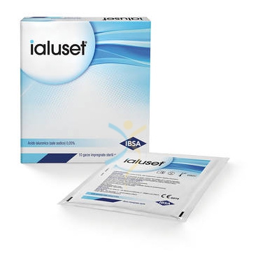 IBSA Linea Dispositivi Medici Ialuset Acido Ialuronico Cicatrizzante 10 Garze