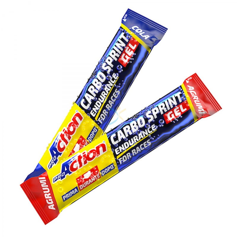 ProAction Linea Sportivi Carbo Sprint Endurance Gel Integratore Agrumi 25 ml