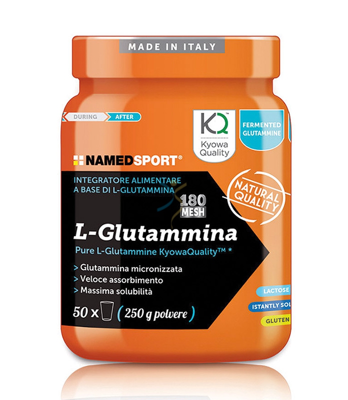 Named Sport Linea Sportivi L-Glutammina Integratore Alimentare 250 g
