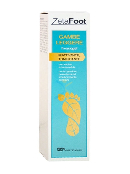 ZetaFoot Linea Gambe fresche e Leggere Frescogel Riattivante Tonificante 100 ml