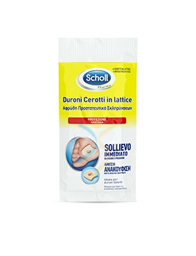 Scholl Linea Dispositivi Medici per Piedi 4 Cerotti Lenitivi Lattice per Duroni
