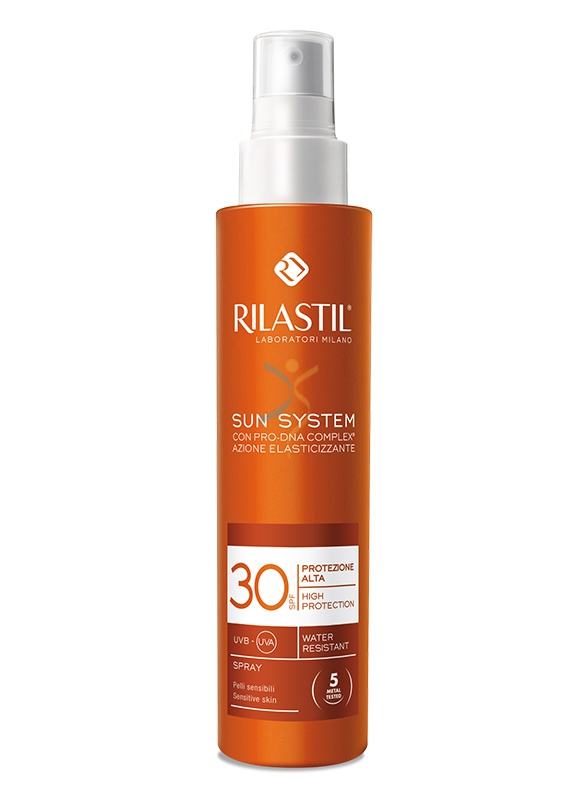 Rilastil Linea Sun System PPT SPF30 Spray Solare Elasticizzante Corpo 200 ml