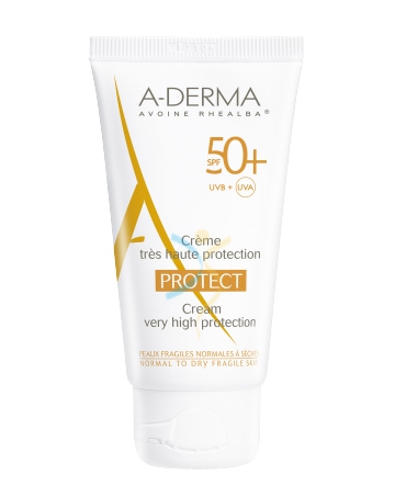 A-Derma Linea Solare Protect SPF50+ Crema Viso Corpo Protezione Altissima 40 ml