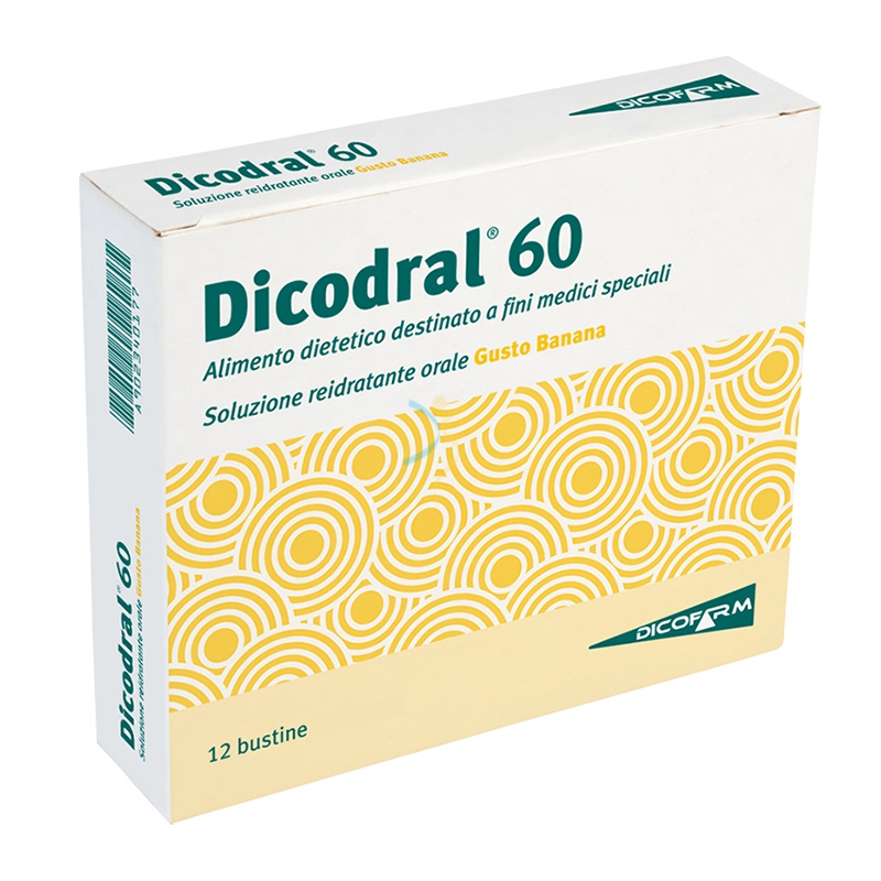 Dicofarm Linea Reidratante Dicodral 60 Banana Integratore Alimentare 12 Buste