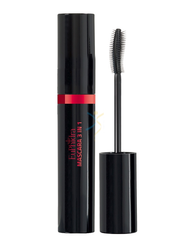 EuPhidra Linea Trucco Base Occhi Mascara 3 in 1 Lunghezza Curvatura Colore Nero