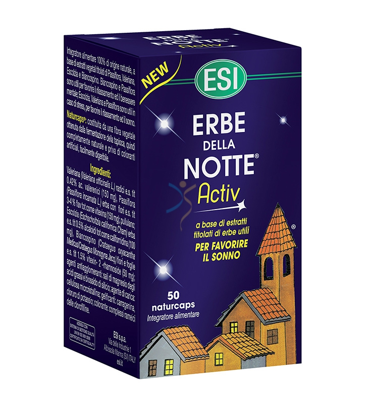 Esi Linea Sonno e Serenit Erbe della Notte Activ Integratore 50 Capsule