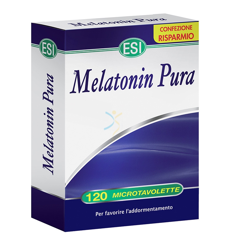 Esi Linea Sonno e Relax Melatonin Pura 1 mg Integratore 120 Microtavolette