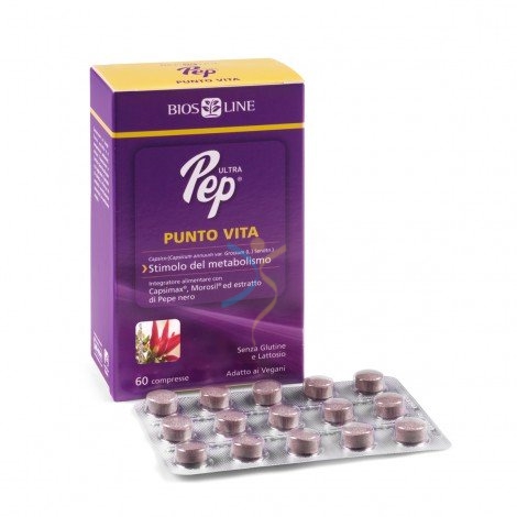 Bios Line Linea Controllo del Peso Ultra Pep Punto Vita Integratore 60 Compresse