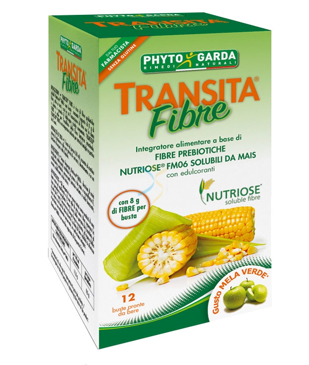 Phyto Garda Linea Intestino Sano Transita Fibre Integratore 12 Buste Pronte