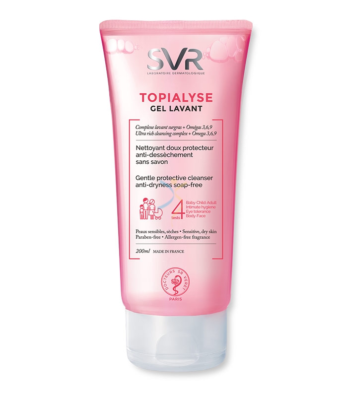 SVR Linea Topialyse Gel Lavant Trattamento Detergente Pelli Irritabili 200 ml