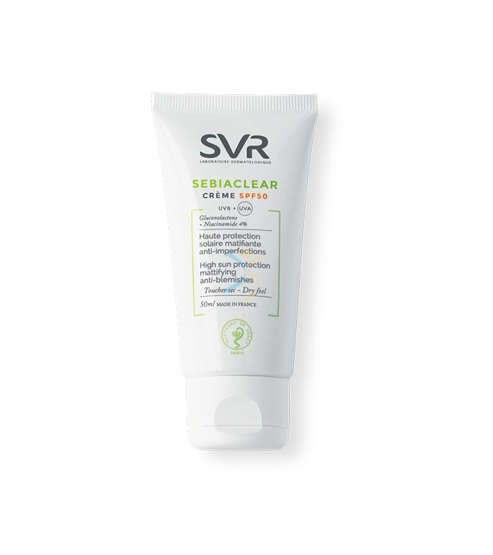 SVR Linea Sebiaclear SPF50 Crema Solare Idratante Opacizzante Pelle Grassa 50 ml