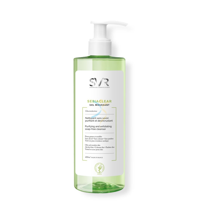 SVR Linea Sebiaclear Gel Moussant Purificante Detergente Pelli Impure 400 ml