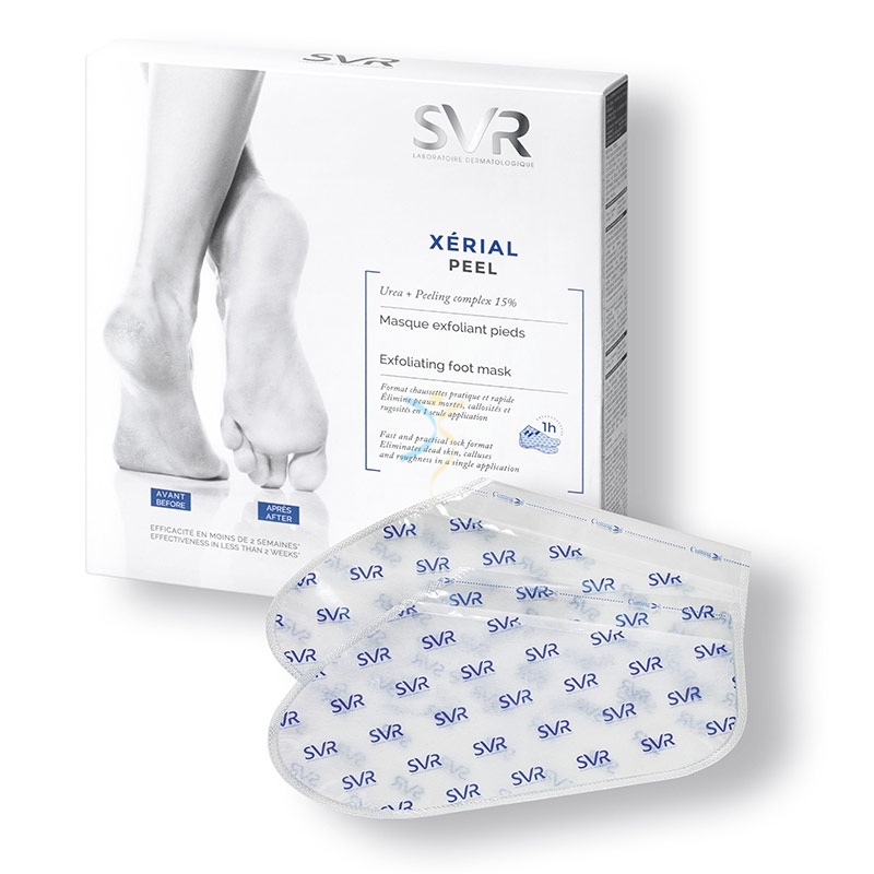 SVR Linea Xrial Peel Pieds Calzini Leviganti Idratanti Emollienti Piedi