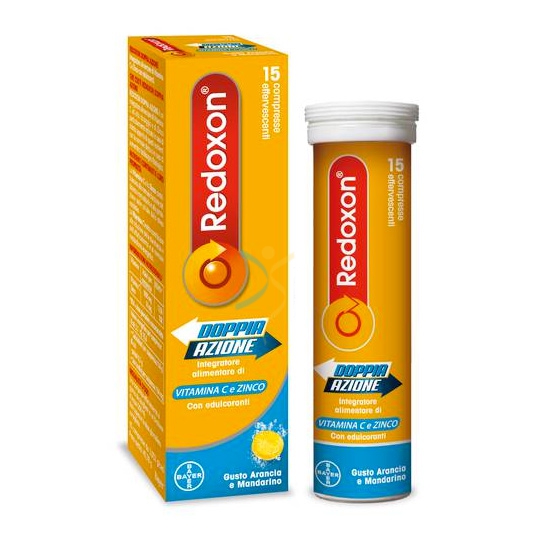 Bayer Linea Vitamine Redoxon Doppia Azione Integratore 15 Compresse Effervescent