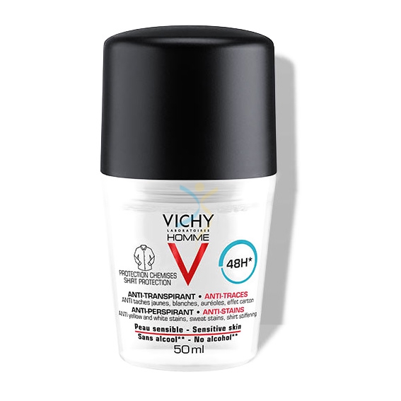 Vichy Linea Homme Deodorante Uomo Anti-Traspirante Anti-Macchie 48h 50 ml