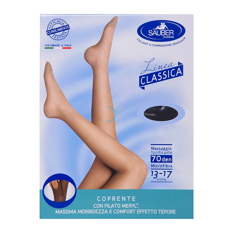 Sauber Linea Dispositivi Medici Classic Collant 70 Den 13-17mm tg 4 Medio