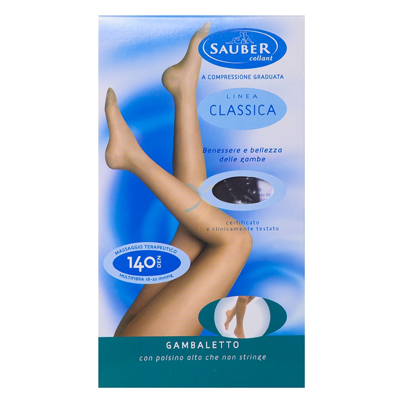 Sauber Linea Dispositivi Medici Classic Gambaletto 140 Den 18-22mm tg 3 Beige