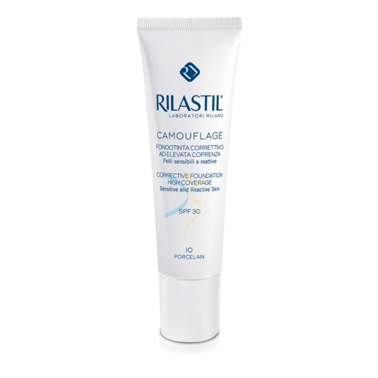 Rilastil Make-up Linea Camouflage Fondotinta Elevata Coprenza 10 Porcelain 30 ml