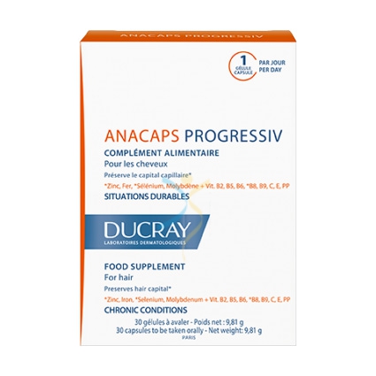 Ducray Linea Fortificante Anacaps Progressiv Integratore Anticaduta 30 Capsule