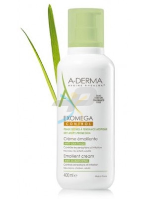 A-Derma Linea Exomega Pelli Secche Control Crema Emolliente Anti-Prurito 400 ml