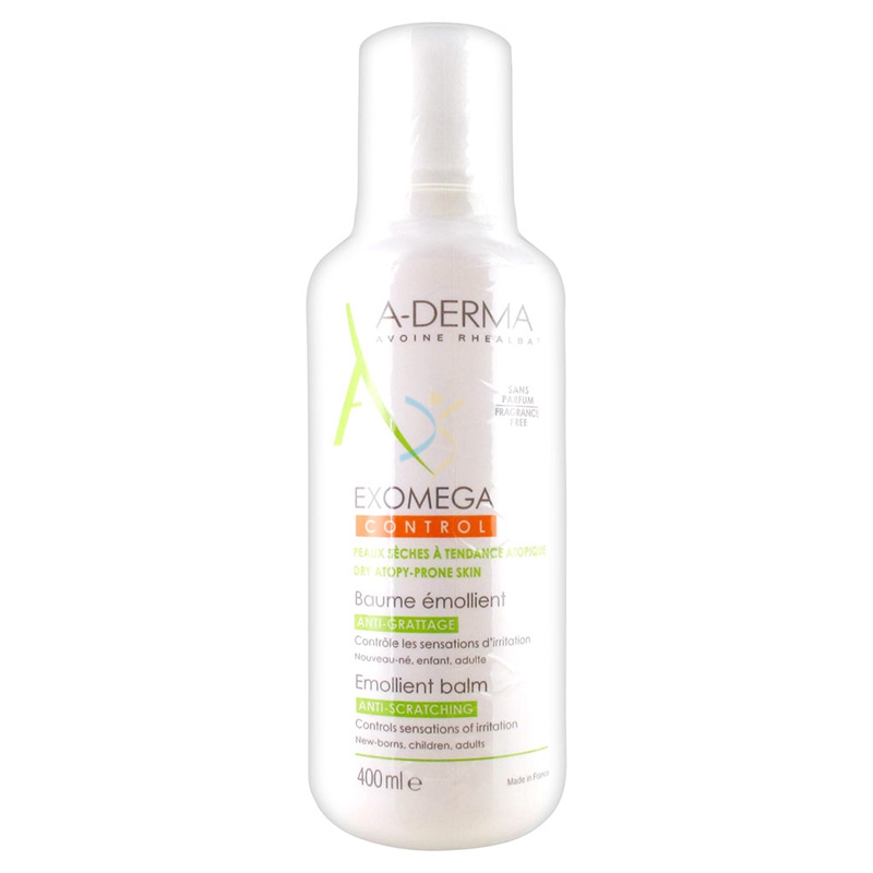 A-Derma Linea Exomega Pelli Secche Control Balsamo Emolliente Anti-Prurito 400ml