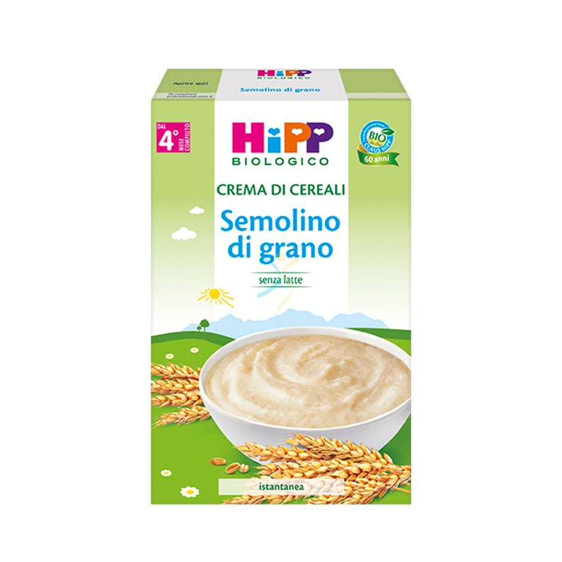 HiPP Linea Svezzamento Bio Crema di Semolino di Grano Vitamina B1 200 g