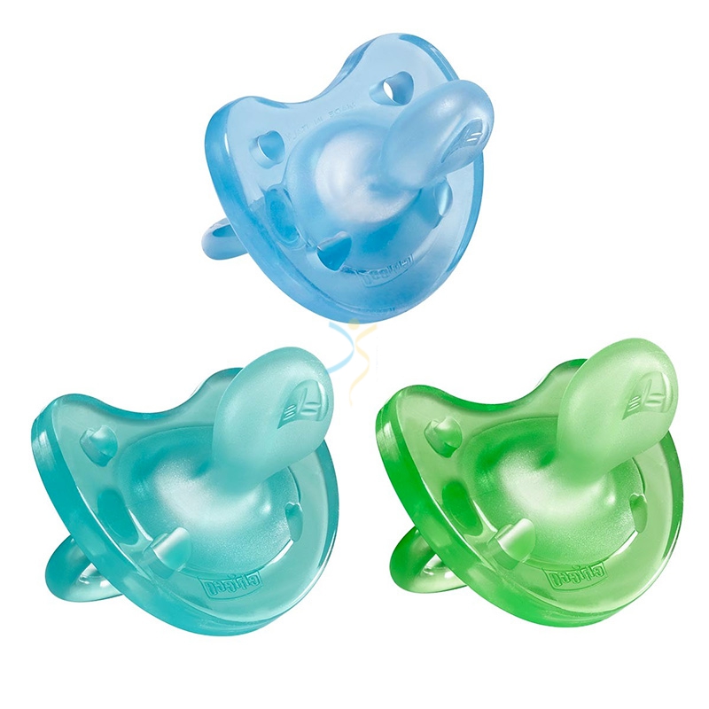 Chicco Linea Allattamento Gommotto Colorato in Silicone 12+ Mesi 2 Gommotti