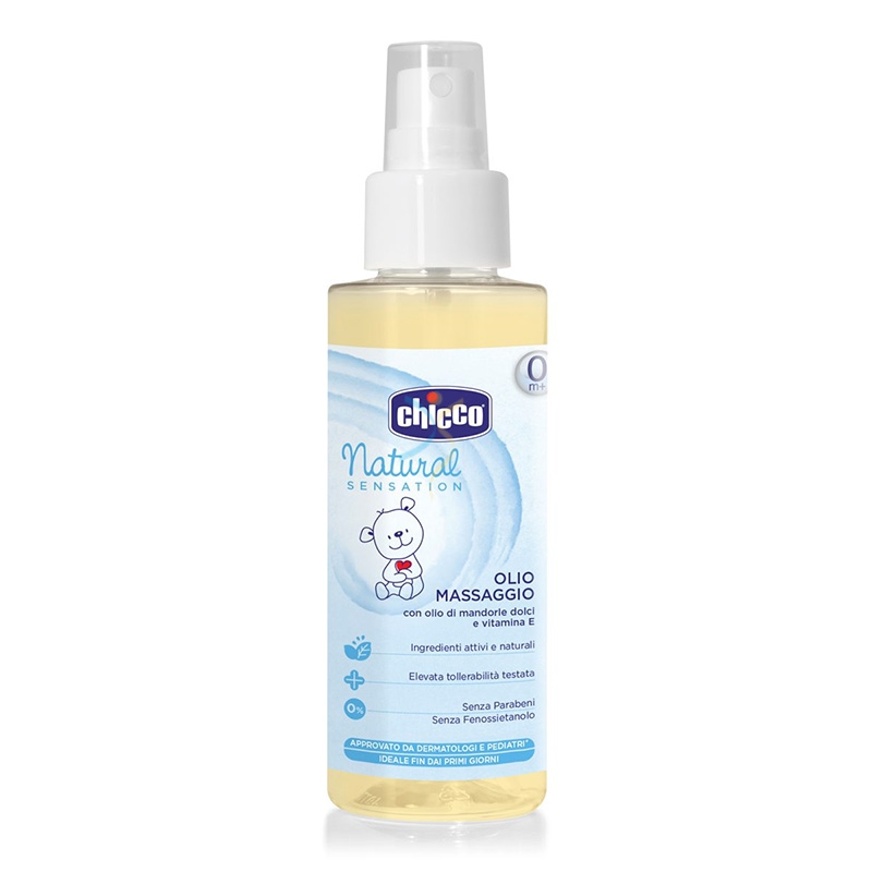 Chicco Linea Cura Bambini Natural Sensation Olio per Massaggi Delicato 100 ml