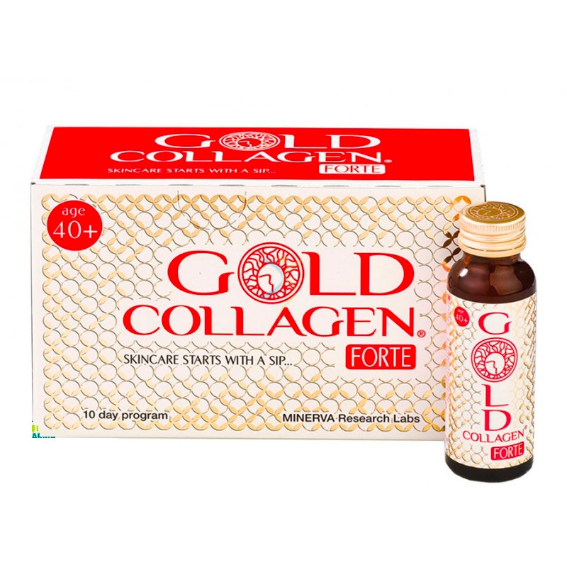 Minerva Labs Linea Pelle Giovane Gold Collagen Forte Integratore 10 Flaconcini