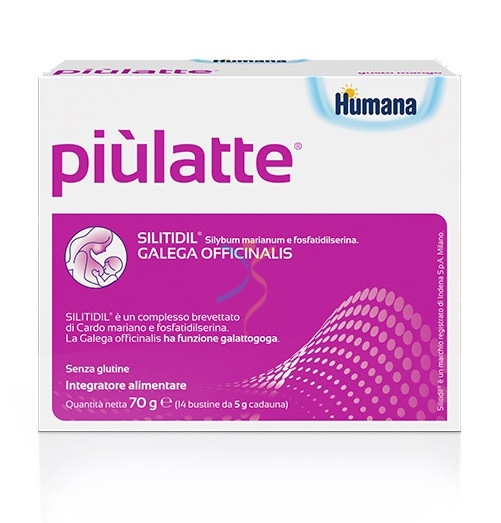 Humana Linea Gravidanza e Allattamento Pi Latte Integratore Alimentare 14 Buste