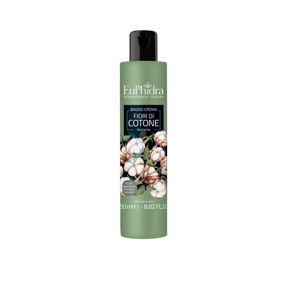 EuPhidra Linea Floreali Bagnocrema Nutriente e Protettivo Fiori di Cotone 250 ml