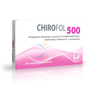 LJ Pharma Linea Benessere Donna Chirofol 500 Integratore Alimentare 20 Compresse