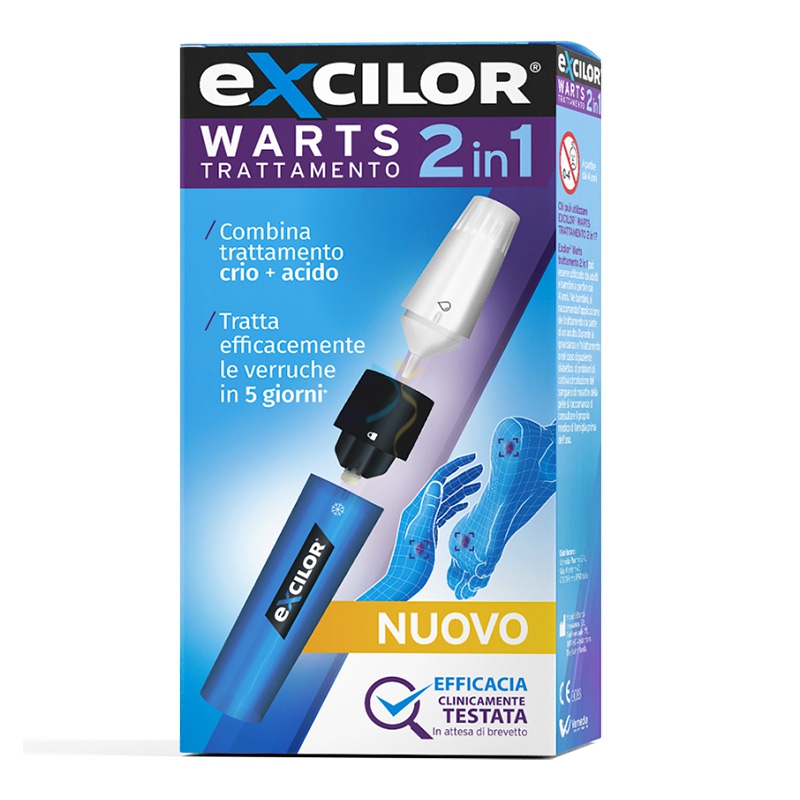 Vemedia Linea Dispositivi Medici Excilor Warts Trattamento 2 in 1 11,5 ml