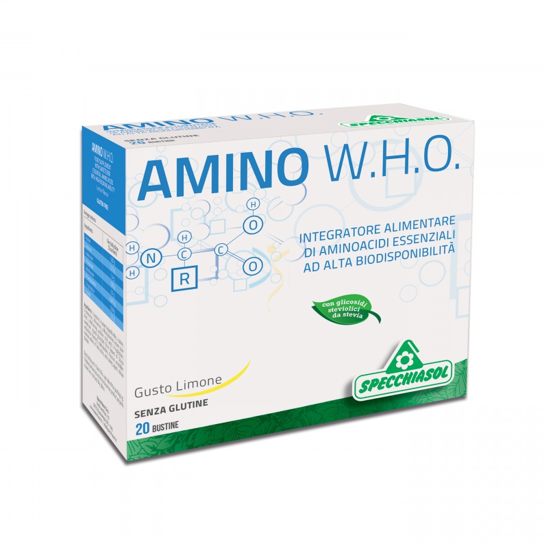 Specchiasol Linea Sportivi Amino W.H.O. Integratore Alimentare 20 Buste