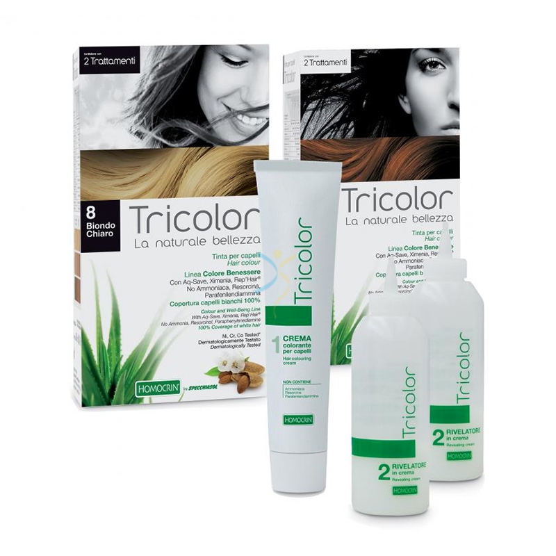 Specchiasol Linea Homocrin Tricolor Tinta Crema per Capelli 5.3 Castano Chi Dor