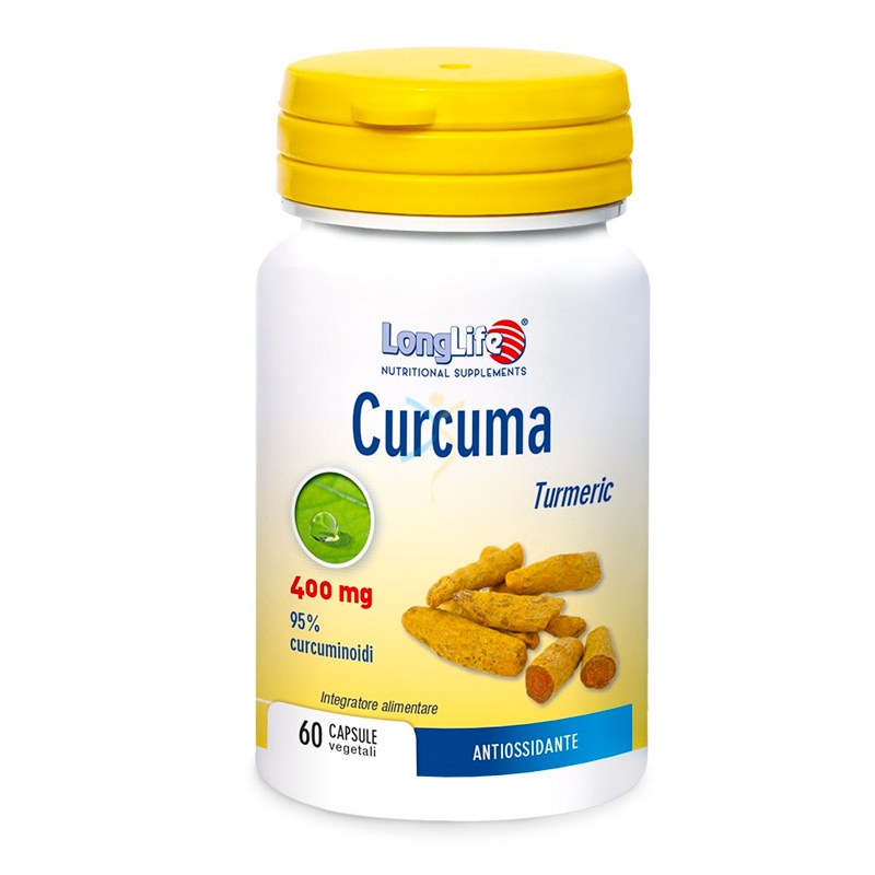 LongLife Linea Stomaco Sano Curcuma Integratore Alimentare 60 Capsule