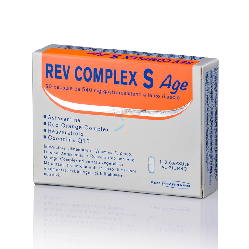 Rev Pharmabio Linea Anti-Age Complex S Age Integratore Alimentare 20 Capsule