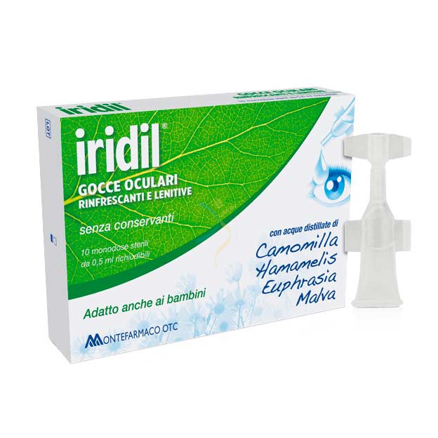Montefarmaco Linea Dispositivi Medici Oftalmici Iridil Gocce Oculari 10x0,5 ml