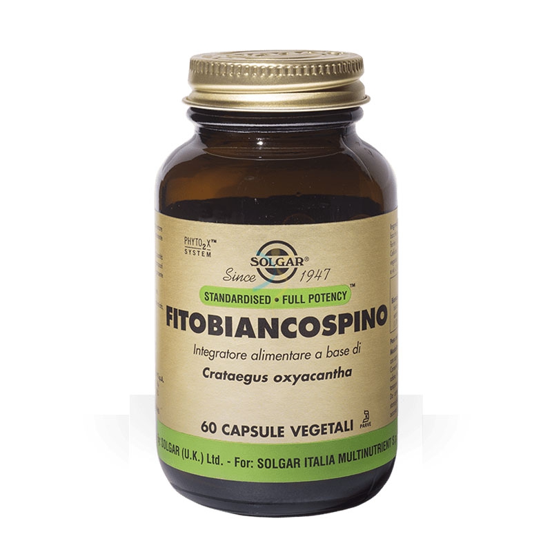 Solgar Linea Cardiocircolazione Fitobiancospino Integratore Alimentare 60 Capsul